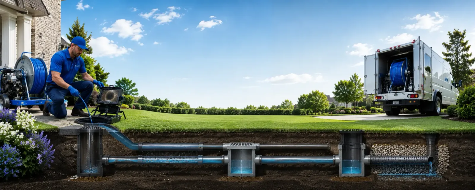 Outdoor drain cleaning information for Hydro, OK